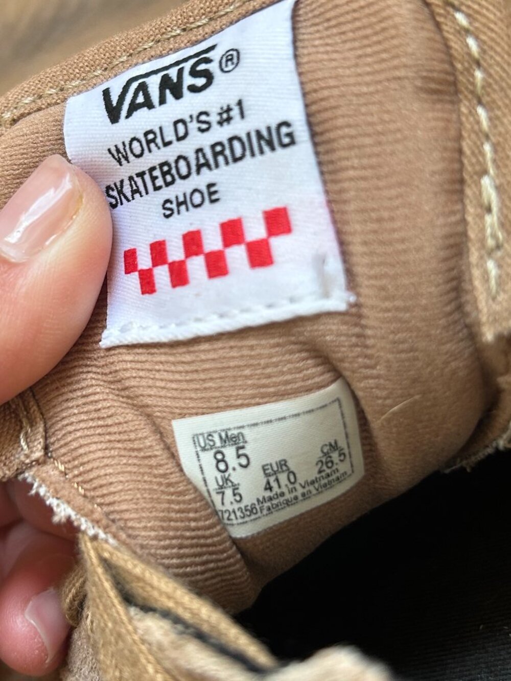 Vans Gilbert Crockett Pro Model Sneakers Tobacco Brown and Gum Men's Size 8.5 - Picture 7 of 10
